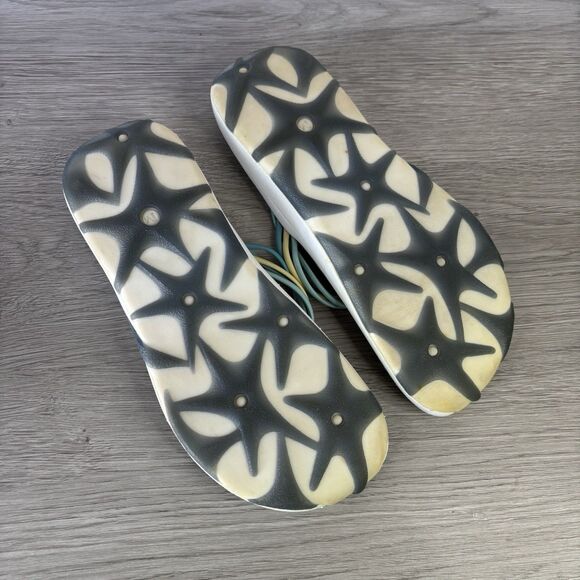 Merrell Kai Women's Turquoise Themed Knot Multi-Strap Thong sandals, Size 6 - Picture 7 of 9